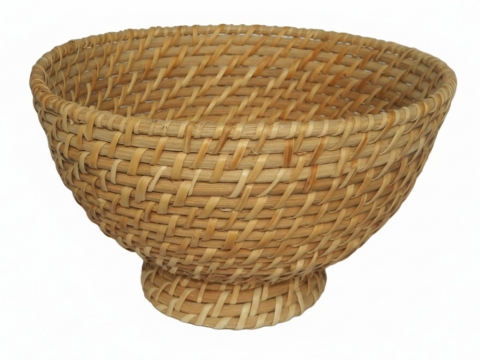 Rattan footed bowl from Vietnam
